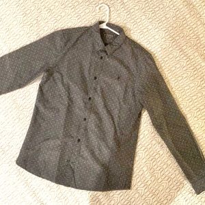 All Saints dot flannel buttons down